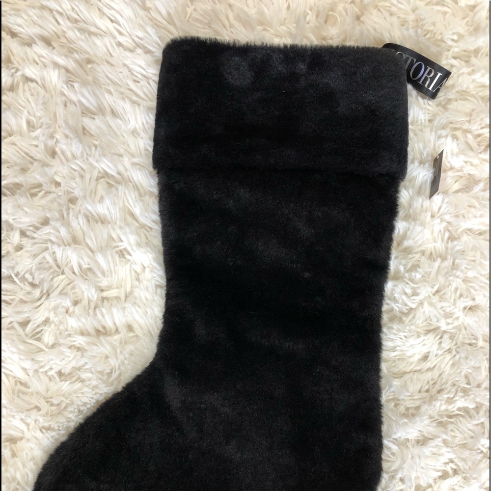 COPY - Victoria’s Secret Christmas Stocking! Bling rhinestones, black faux fur … - Picture 8 of 11